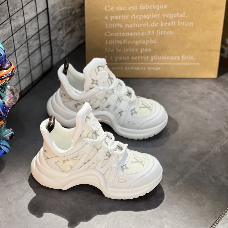 Giày Thể Thao Louis Vuitton Archlight Trainers 'White'. Giày Nữ LV Archlight Trắng.