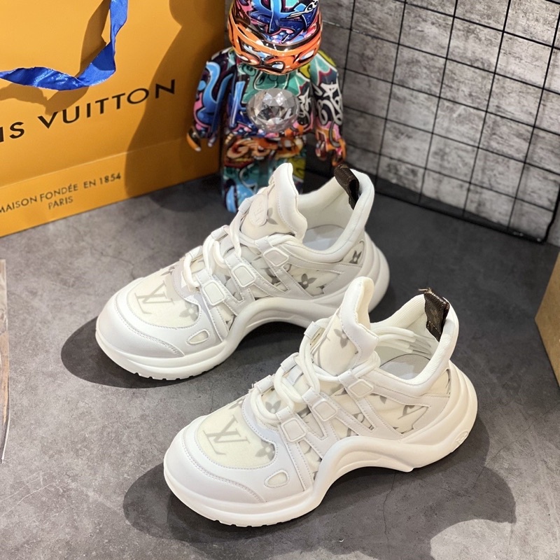 Giày Thể Thao Louis Vuitton Archlight Trainers 'White'. Giày Nữ LV Archlight Trắng.