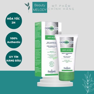 Sữa rửa mặt sạch sâu, ngừa mụn dermacos anti-acne deep cleansing gel 150ml