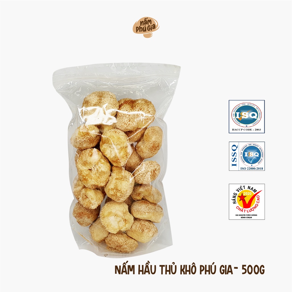 Nấm Hầu Thủ Khô Cao Cấp Gói 100g/300g/500g