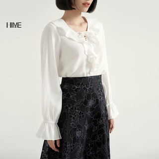 Áo cổ bèo đan dây HIME H065