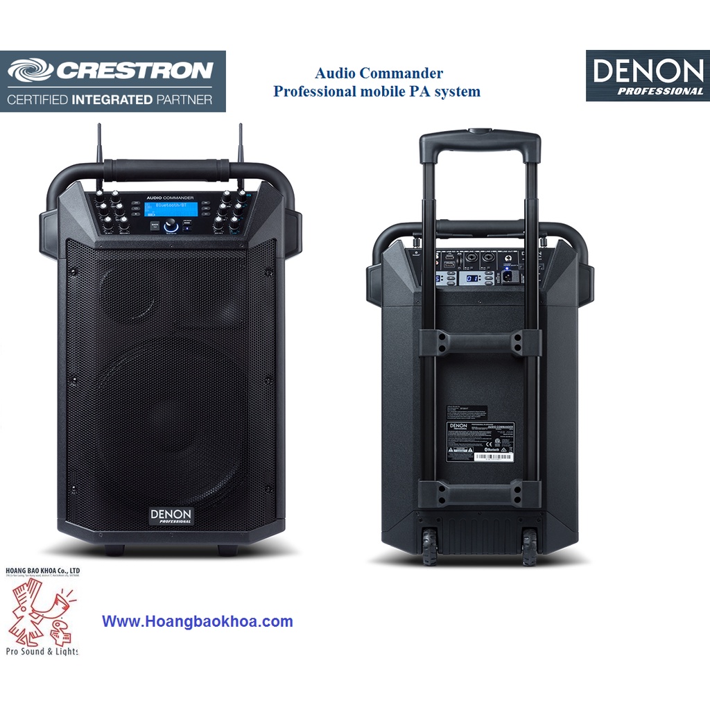 Audio Commander Loa Bluetooth Denon từ MỸ -Bộ khuếch đại 200W RMS Class-D