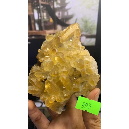 Đá stone tự nhiên Natural  Citrine tán sắc NATURAL Citrine  thanh tẩy chakra Clear Quartz 393