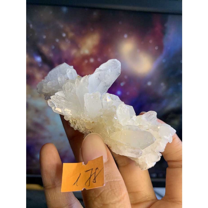 VIÊN ĐÁ TỰ NHIÊN tán sắc 178 thanh tẩy chakra STONE LEMURIAN Clear Quartz NATURAL Citrine