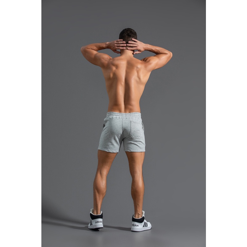 Quần short thể thao tập gym, quần đùi nam basic chất vải nỉ da cá khô thoáng thoải mái