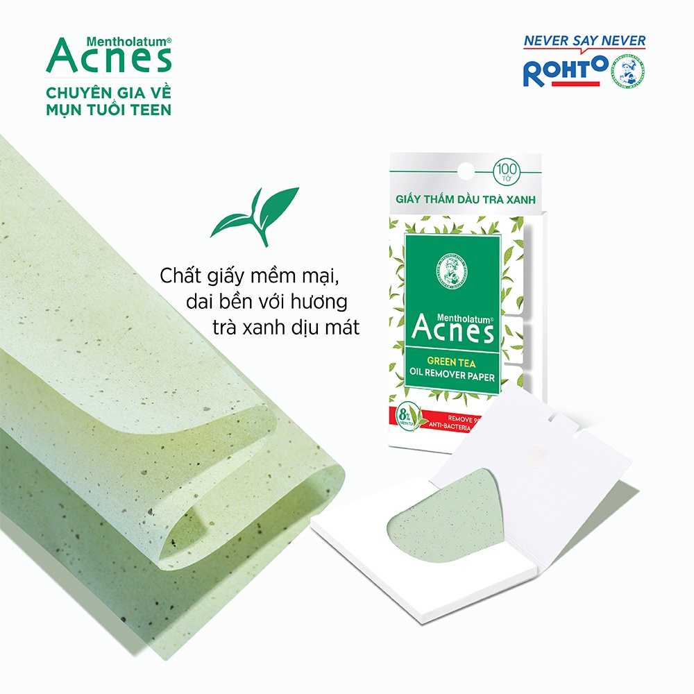 Giấy Thấm Dầu Acnes Trà Xanh 100 Tờ Hasaki Sản Phẩm Chính Hãng