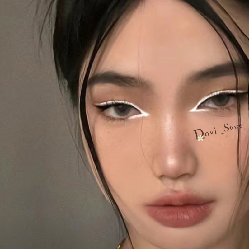 Phấn Mắt Kiêm Chì Kẻ Mắt  M.Y.H.O Nét Mảnh, Chì Highlight kẻ Mắt Trắng Có  Đầu Tròn Trang Điểm Tiện Lợi