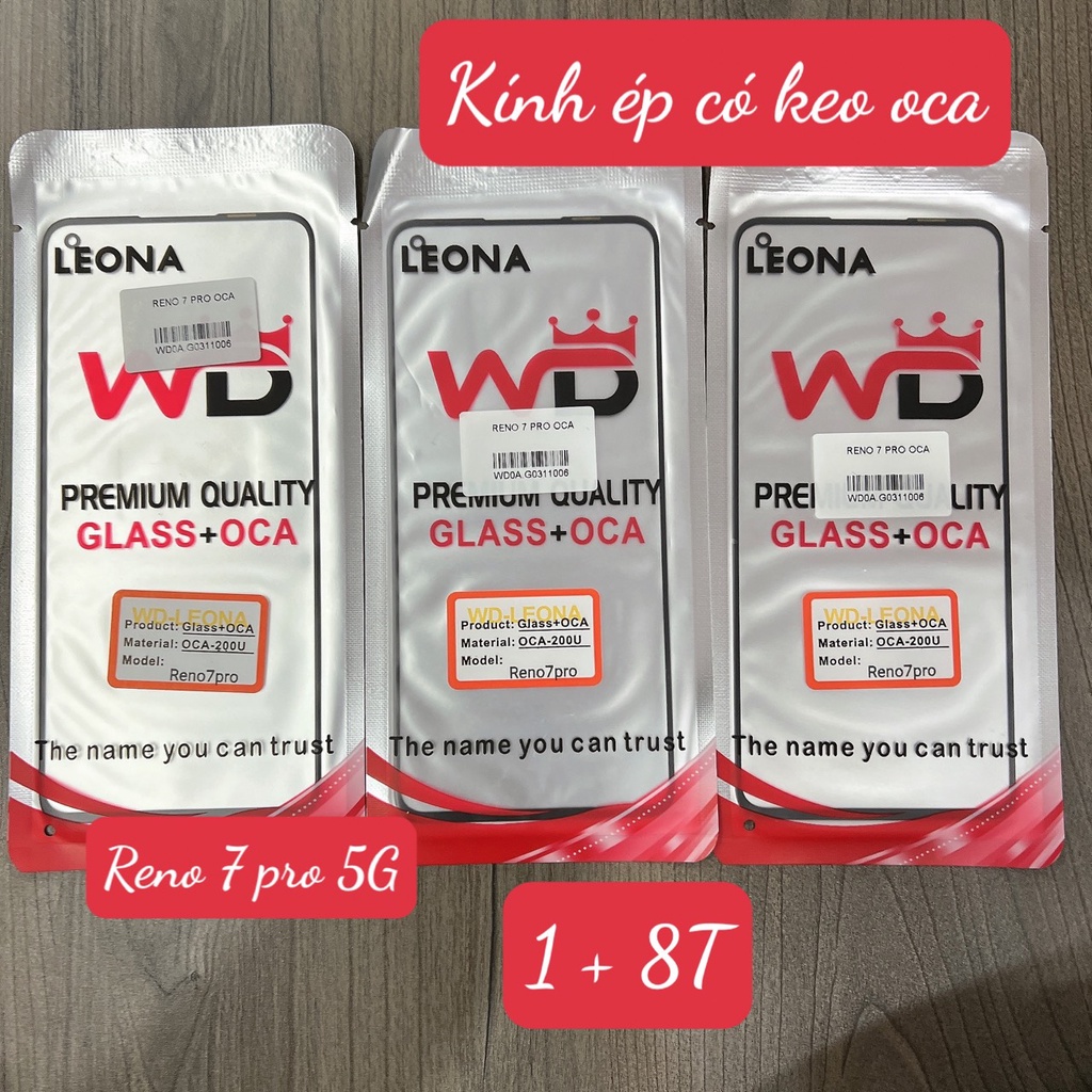 KÍNH ÉP MÀN HÌNH CÓ KEO OCA ONE PLUS 8T - KÍNH 1+ 8T