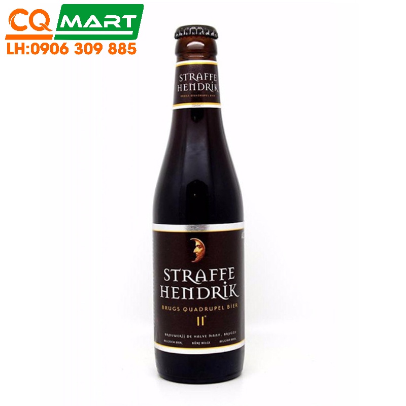 BIA STRAFFE HENDRIK QUADRUPEL 11% BỈ CHAI 330ML