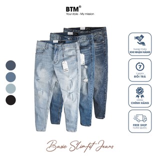 Quần jeans nam basic form slimfit chất vải jeans co giãn cực đẹp - 17.01 - btm studios