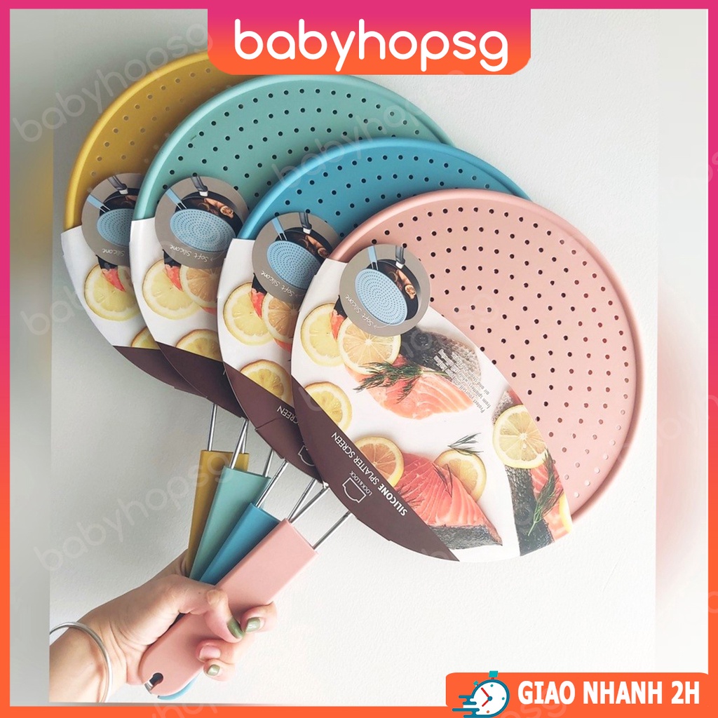 Nắp chống văng dầu bằng Silicone Lock&Lock CKT206 đường kính 28cm - BABYHOPSG