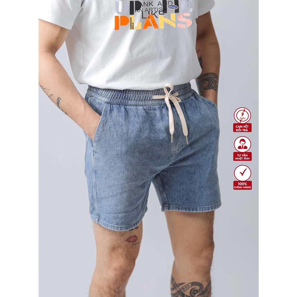 Quần Short Jean iMBA Co Giãn, Cạp Chun Cao Cấp