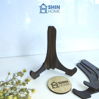Chân giá đỡ đĩa, kệ để tranh ảnh bằng gỗ lắp ráp tiện dụng
