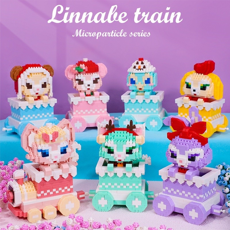Đồ chơi lắp ráp mô hình đoàn tàu lửa hoạt hình disney