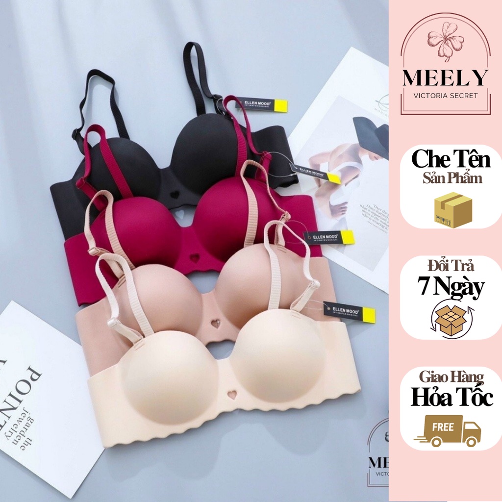 Áo Lót Nữ Su Đúc Không Gọng Đệm Vừa Nâng Ngực Bàn Tay Quả Chéo, Chất Đẹp Thoáng Mồ Hôi Đẩy Ngực Tốt - 2218