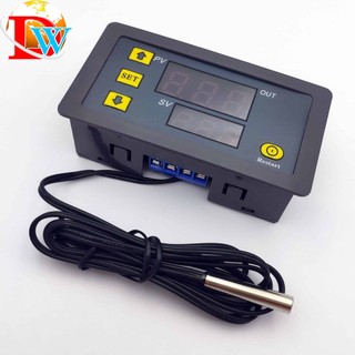 Điều khiển nhiệt độ kỹ thuật số w3230 cảm biến nhiệt dc 12v / 24v 20a ac 110v-220v 10a