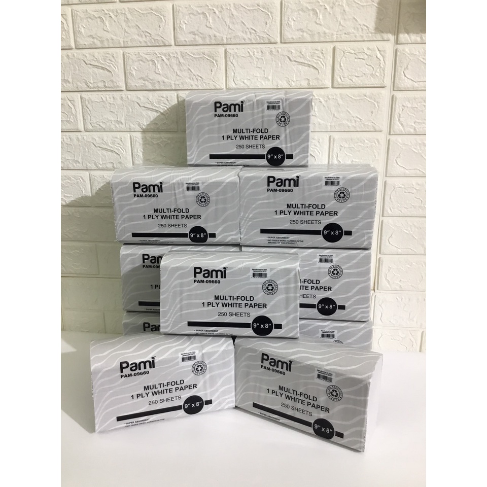 Khăn Giấy Lau Tay Than Tre Pami Thùng 16 Gói  Siêu Dai  Không Chất Tẩy Trắng Hàng Xuất Khẩu