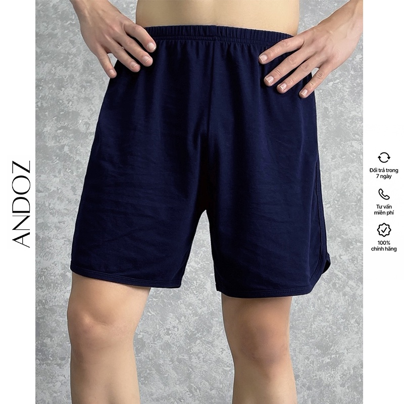 Quần đùi nam cotton ANDOZ HANOSIMEX NGHIA TAN dáng đuôi tôm QDN02