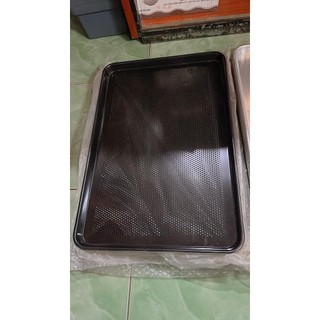 Khay nhôm lỗ - Khay nhôm lỗ chống dính nướng bánh 40cm x 60cm, 46cm x 72cm cao 3cm