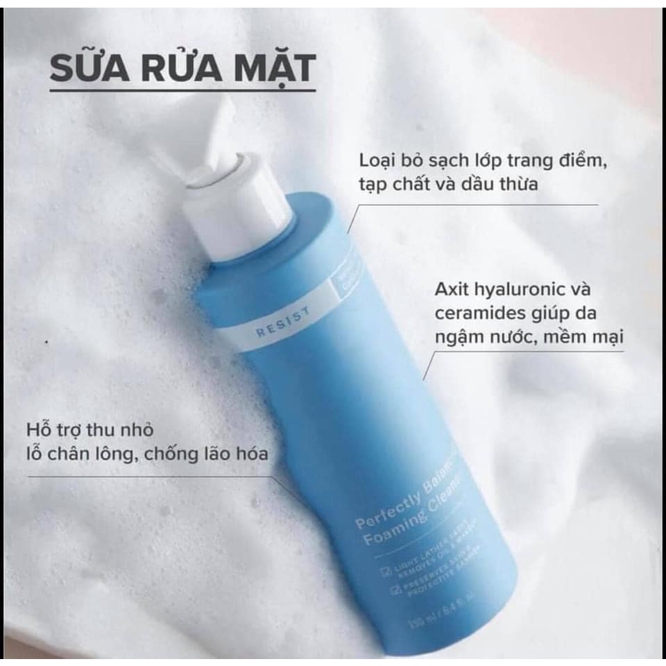 [PAULA'S CHOICE] Sữa Rửa Mặt Cân Bằng Cho Da Dầu Lão Hóa Resist Perfectly Balanced Foaming Cleanser 190ml (Mã 7830)