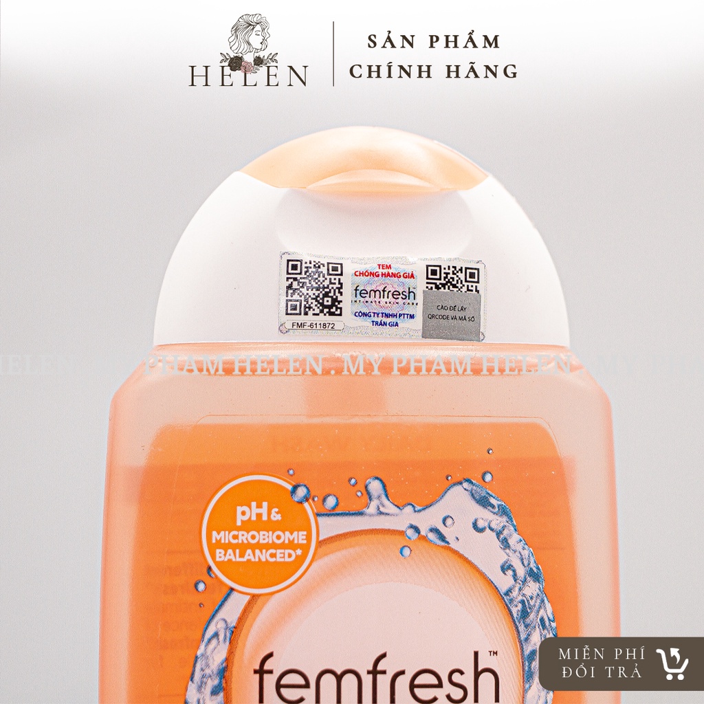 Dung dịch vệ sinh phụ nữ cao cấp Femfresh Daily Intimate 250ml (Màu Cam)