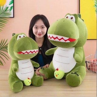 gấu bông khủng long và gà con