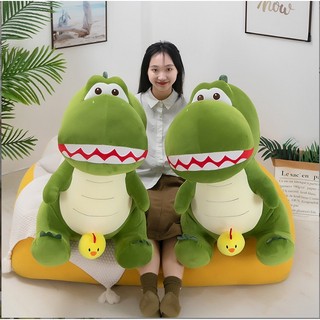 gấu bông khủng long và gà con