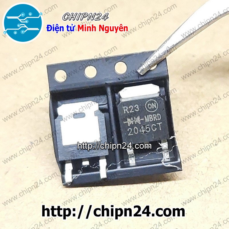 [2 con] () Diode Dán MBRD2045CT TO-252 30A 45V (SMD) (MBRD2045) [Diode Schottky]