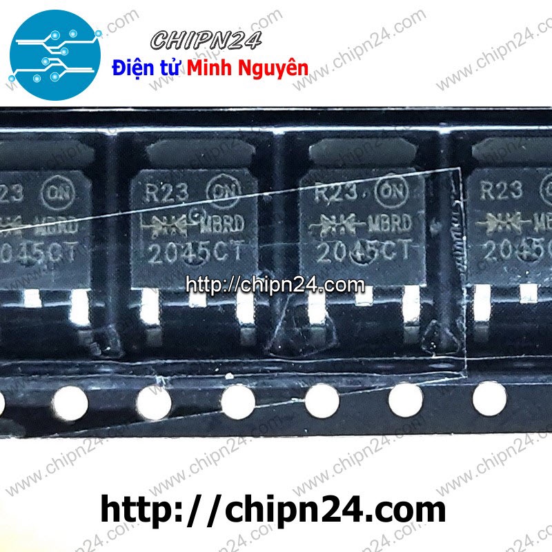 [2 con] () Diode Dán MBRD2045CT TO-252 30A 45V (SMD) (MBRD2045) [Diode Schottky]