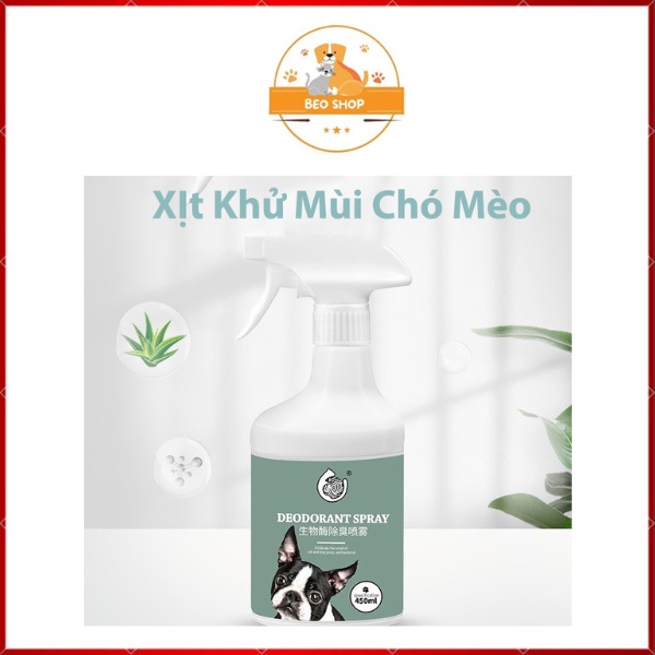 Xịt khử mùi hôi chó mèo, khử mùi nước tiểu của thú cưng DEODORANT SPRAY