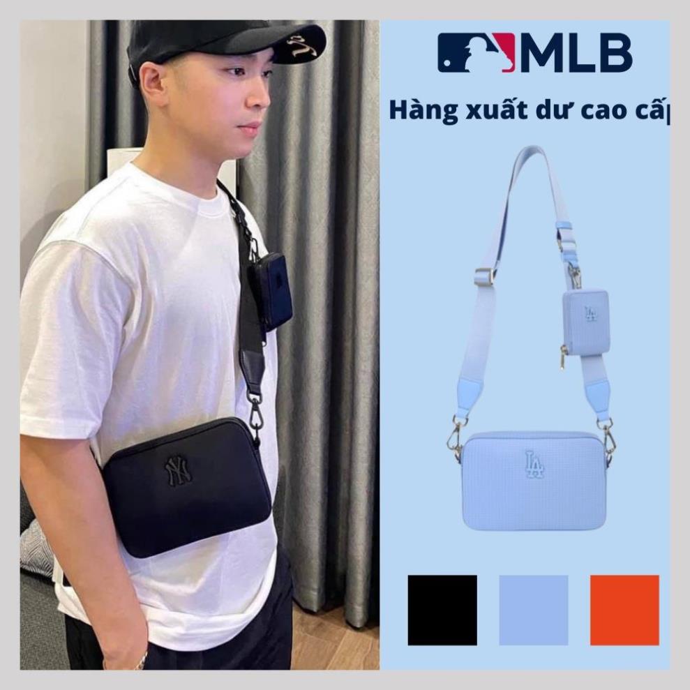 [CHUẨN HÀNG 1:1] Túi Đeo Chéo MLB Mini Nylon Ripstop Dodgers Size 18  Full Tag Code ☼