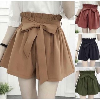 Quần short kate cột nơ _ quần đùi kate cột nơ nữ