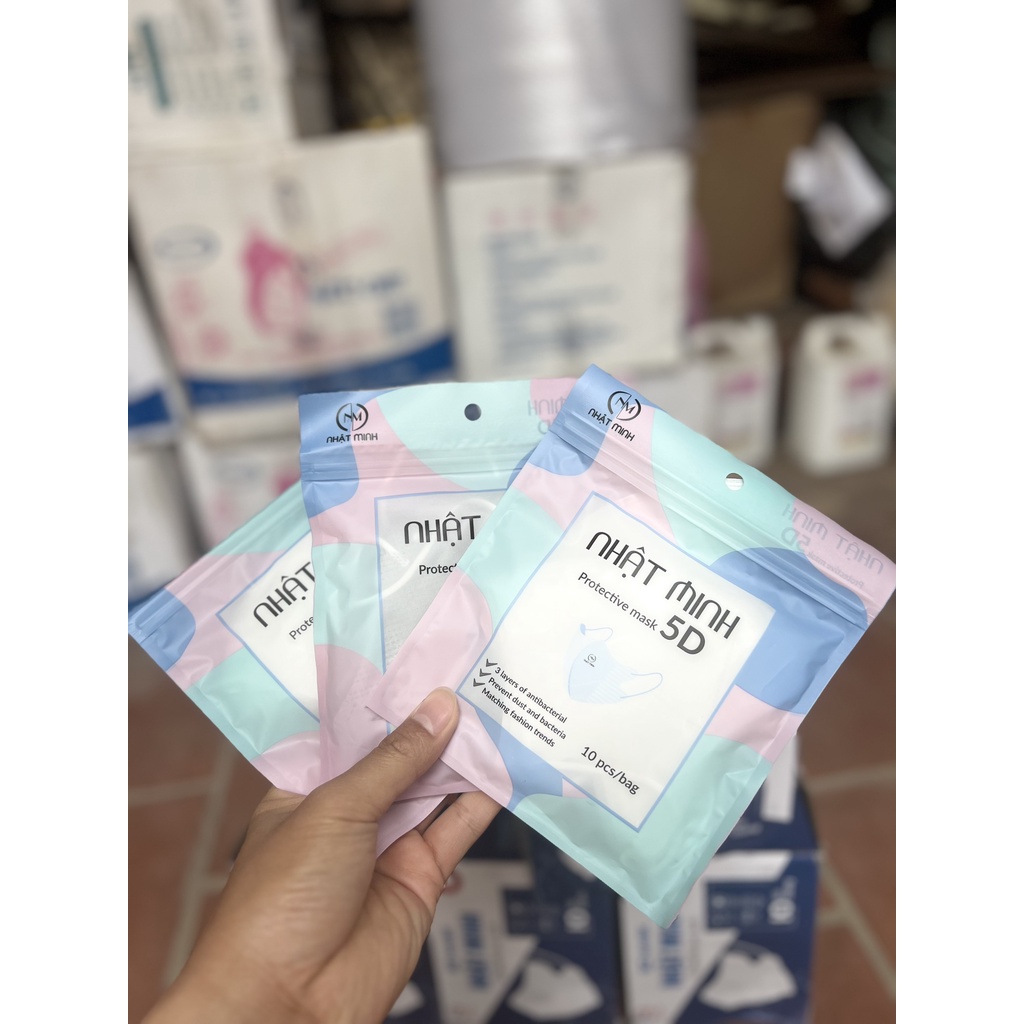 Khẩu Trang 5D Mask Nhật Minh Bảo Vệ Sức Khỏe