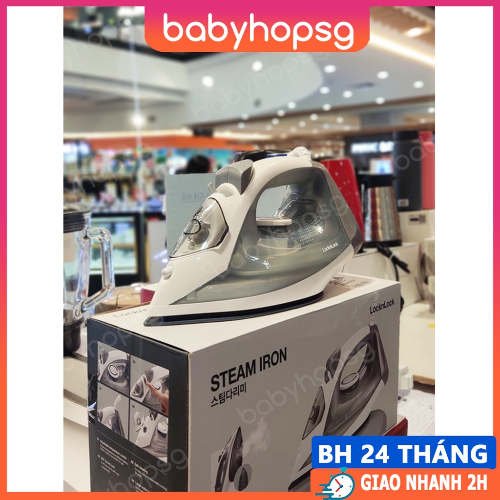 Bàn ủi hơi nước bàn là Lock&Lock steam iron ENI146BLU ENI354GRY - BABYHOPSG