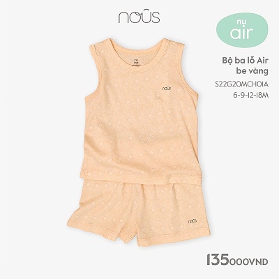 Ba Lỗ NOUS thoáng mát cho bé
