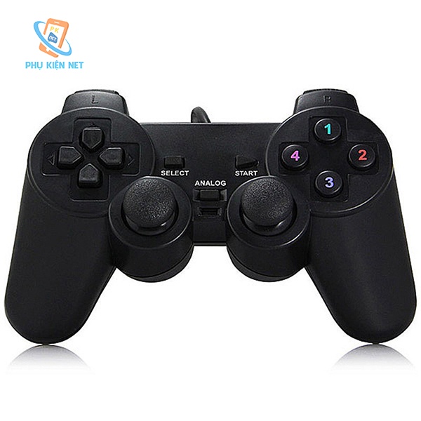 Tay cầm chơi game PS2, PS3, PS4 có dây chế độ rung, dây kết nối USB cho PC / Laptop | BigBuy360 - bigbuy360.vn