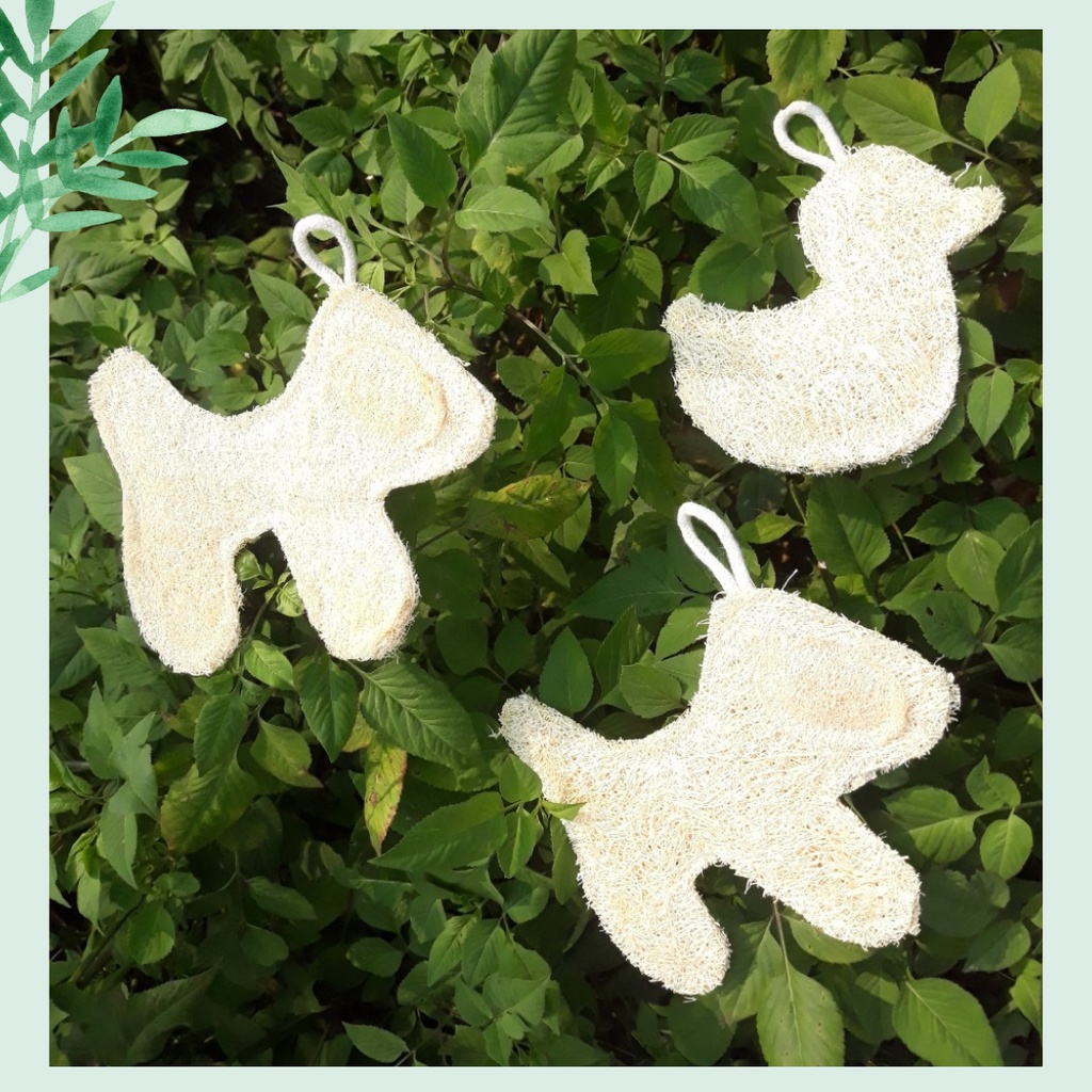Đồ Chơi Xơ Mướp Cho Thú Cưng, Xơ Mướp Tự Nhiên, Sơ Mướp Tắm, Xơ Mướp Rửa Chén