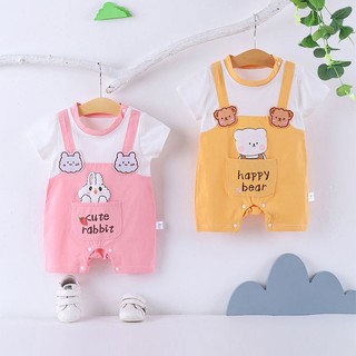 Bộ body đùi ngắn tay bodysuit cho bé trai bé gái sơ sinh - Bộ đồ liền thân cho bé vải cotton mềm mại nhiều màu sắc