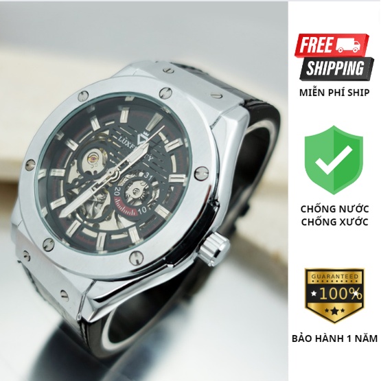 ĐỒNG HỒ CƠ NAM LUXFINITY LÊN TAY CỰC ĐẸP KIỂU DÁNG THỂ THAO MẠNH MẼ