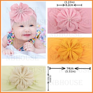 Băng Đô Nơ Cài Đính Hoa Dễ Thương Dành Cho Bé Gái Từ 0-2 Tuổi
