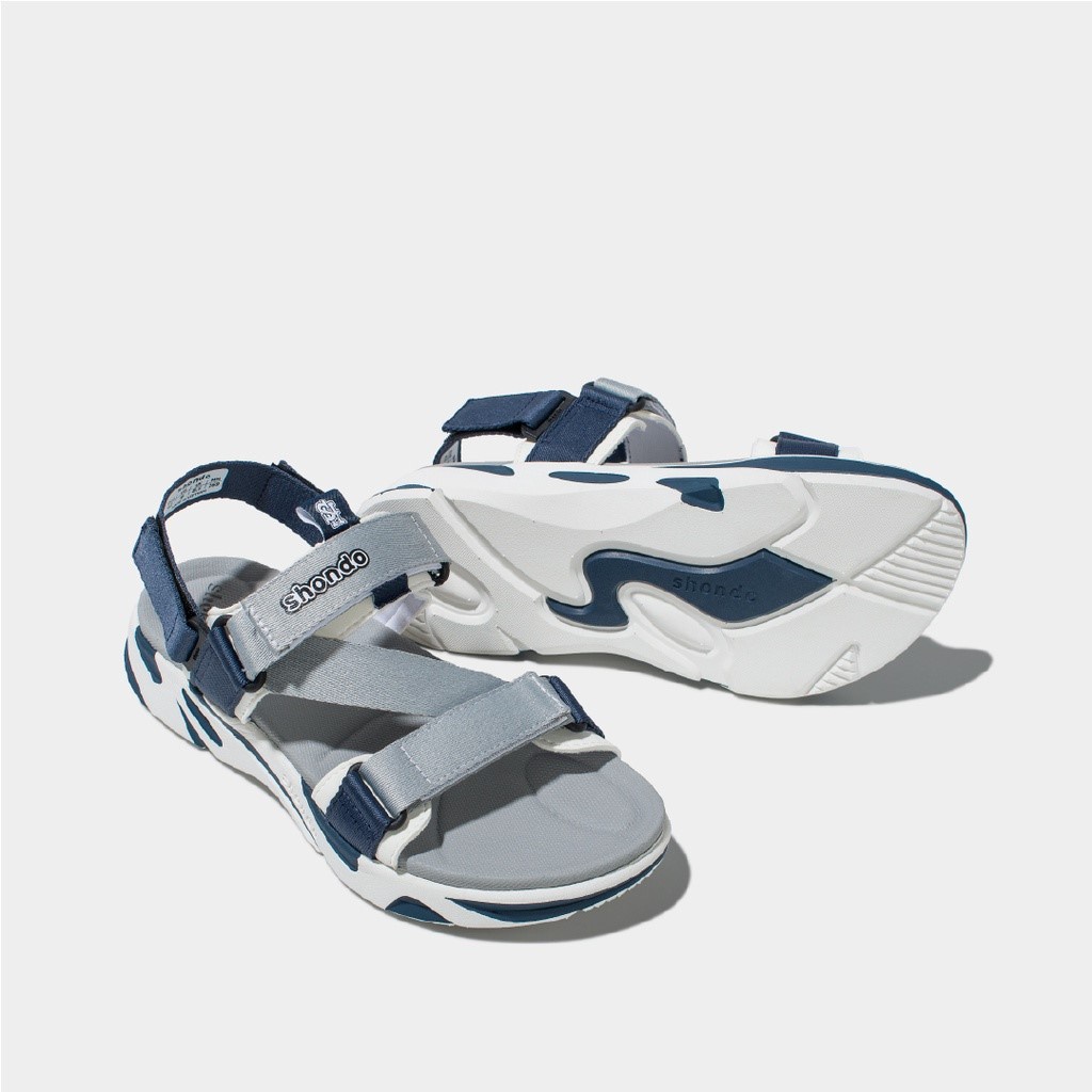 Giày Sandals F8 Shondo Xám Xanh Navy F8M0320