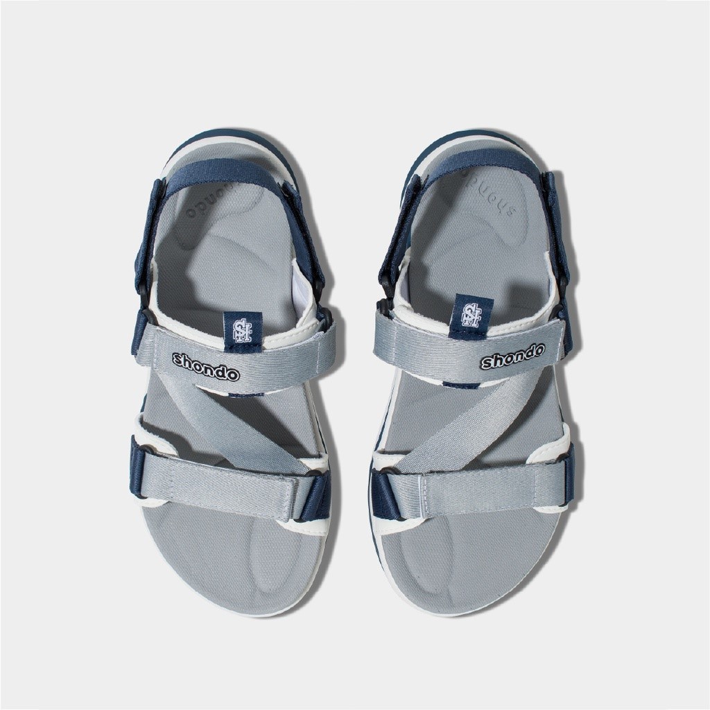 Giày Sandals F8 Shondo Xám Xanh Navy F8M0320