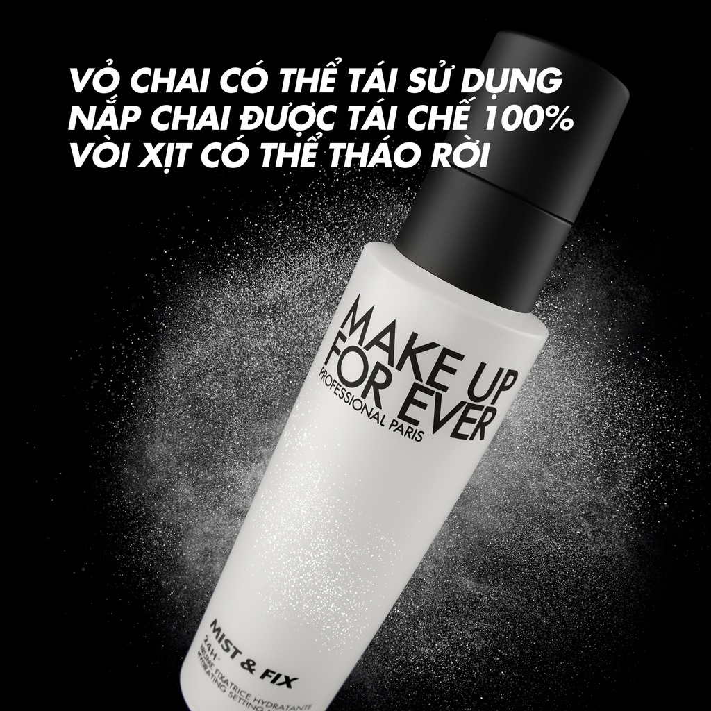 [Mới 2023] Xịt Khóa Trang Điểm Cấp Ẩm Lâu Trôi Mist & Fix 100ml -  MAKE UP FOR EVER