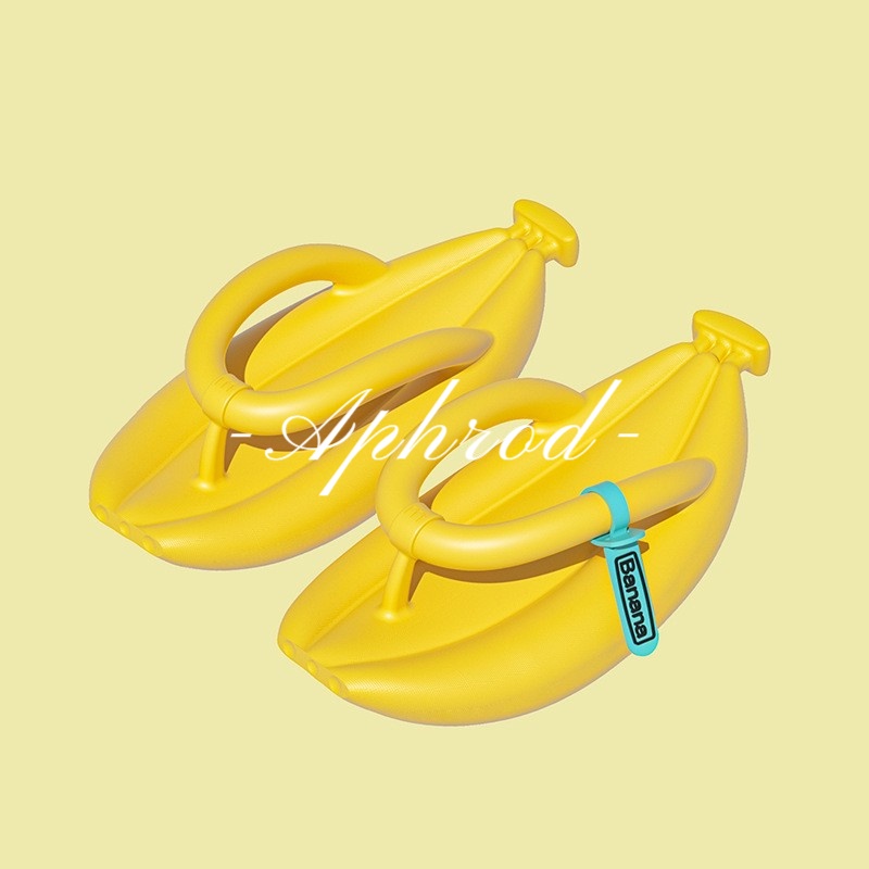 Dép Xỏ Ngón Đi Trong Nhà Tắm / Ngoài Trời Bằng EVA Hình Quả Chuối Chống Trượt Mát Mẻ Dành Cho Bạn Nữ