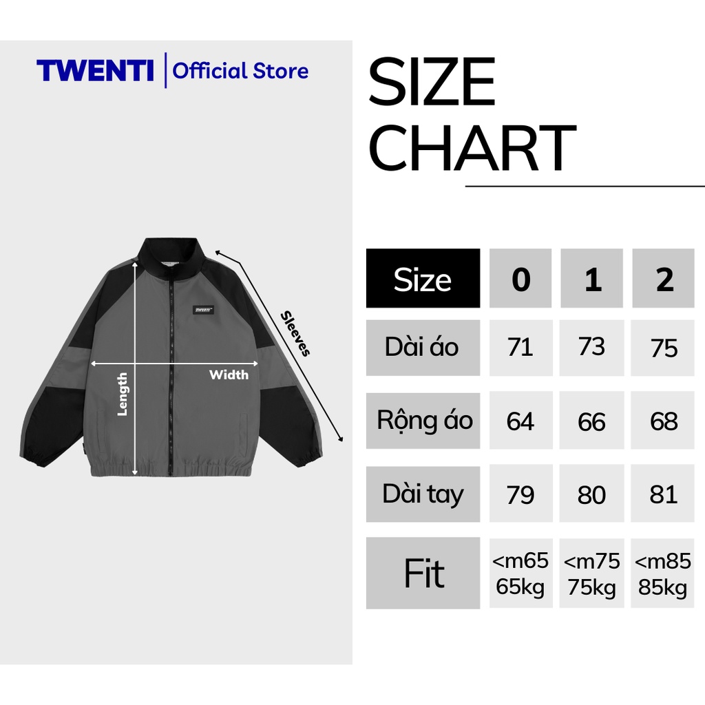 Áo Khoác Dù TWENTI Tag Phối Màu