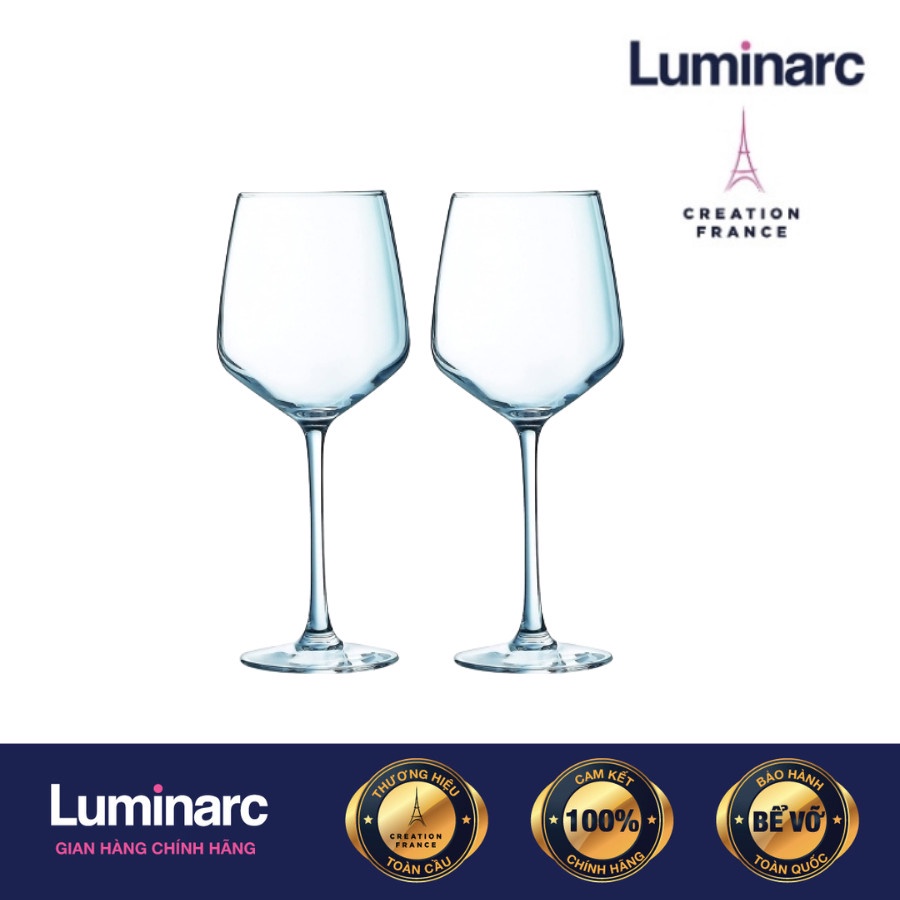 Bộ 2 Ly Rượu Vang Thuỷ Tinh Luminarc Val Surloire 350ml - LUVAL9569 - 2