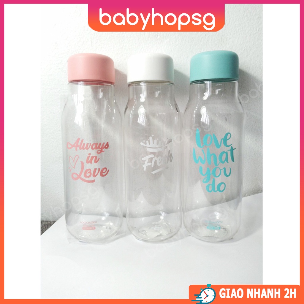 Bình nước Lock&Lock Milky dung tích 500ml nhựa PET BPA Free HAP654 - BABYHOPSG | BigBuy360 - bigbuy360.vn