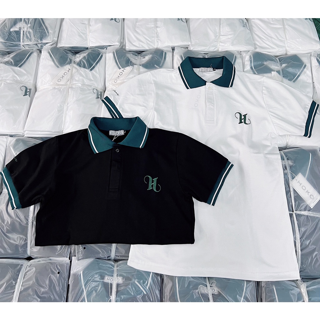 Áo thun nam nữ Polo tay ngắn vải cotton co giãn phối chữ trẻ trung,chuẩn form,mẫu mới,giá rẻ,đẹp-PVT FASHION