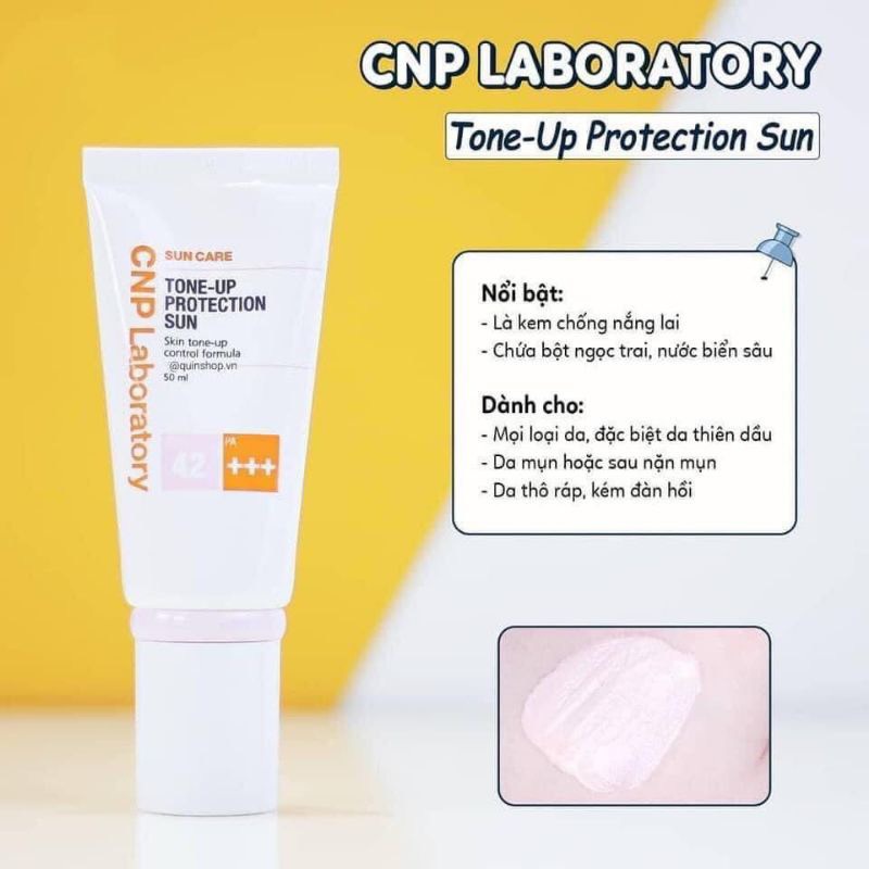 Kem chống nắng nâng tông da CNP Laboratory Tone-Up Protection Sun SPF42/PA+++ 50ml