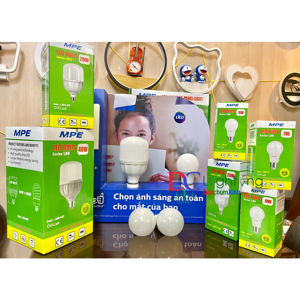 BÓNG ĐÈN BULD MPE chính hãng lắp nhà ở, bệnh viện, quán Coffee